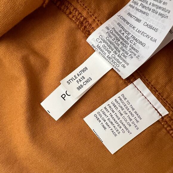 Madewell Button Velvet Skirt in Orange Womens Size 0 - Picture 4 of 9